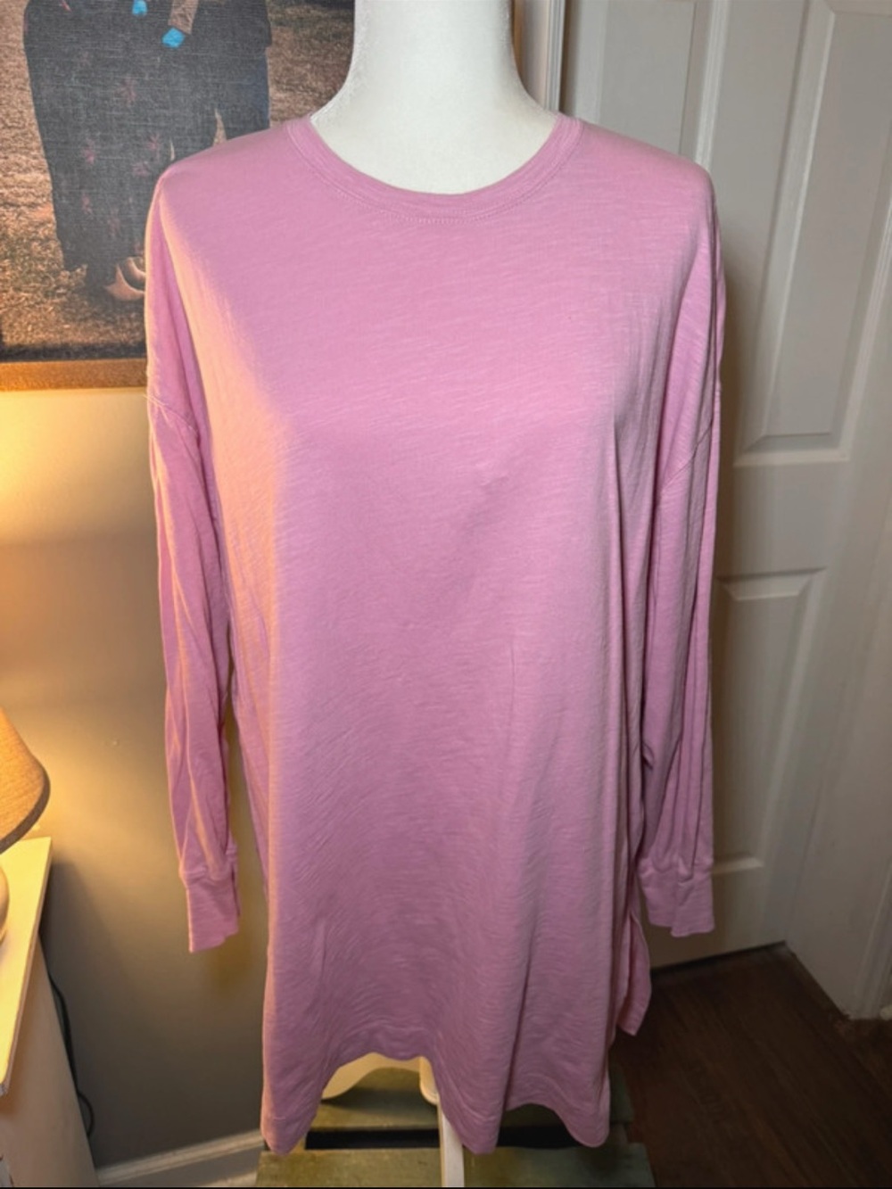Old Navy Soft Pink Long Sleeve Crewneck Top